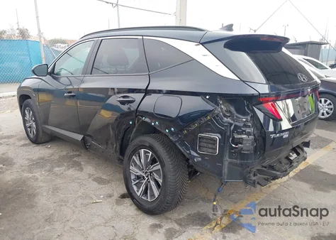 2024 Hyundai Tucson Hybrid Blue from USA, damaged, VIN KM8JBCD19RU202646